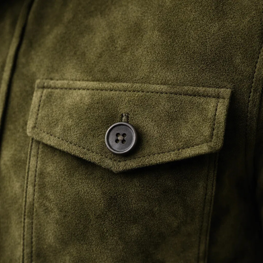 Classic Suede Pocket Jacket