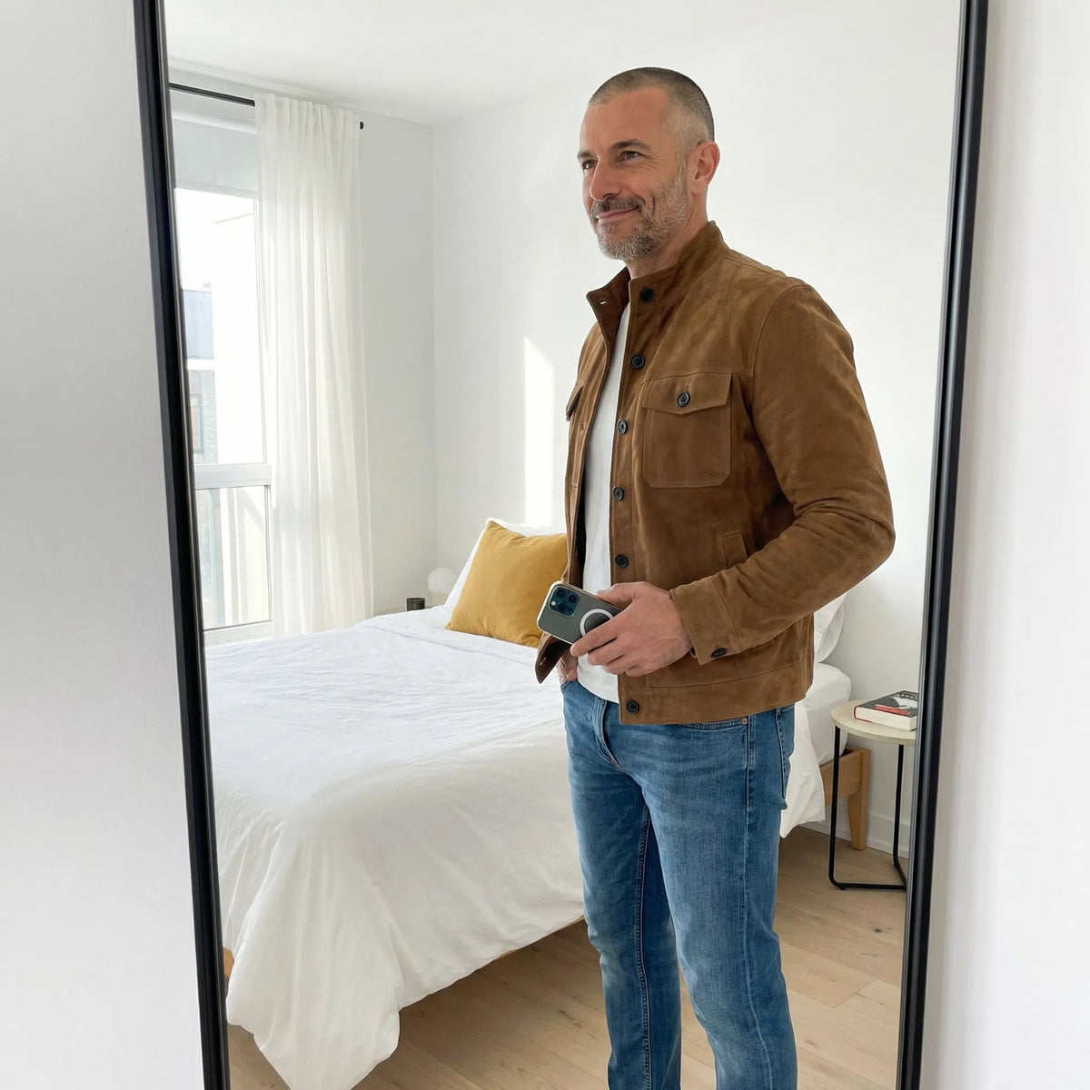 Classic Suede Pocket Jacket