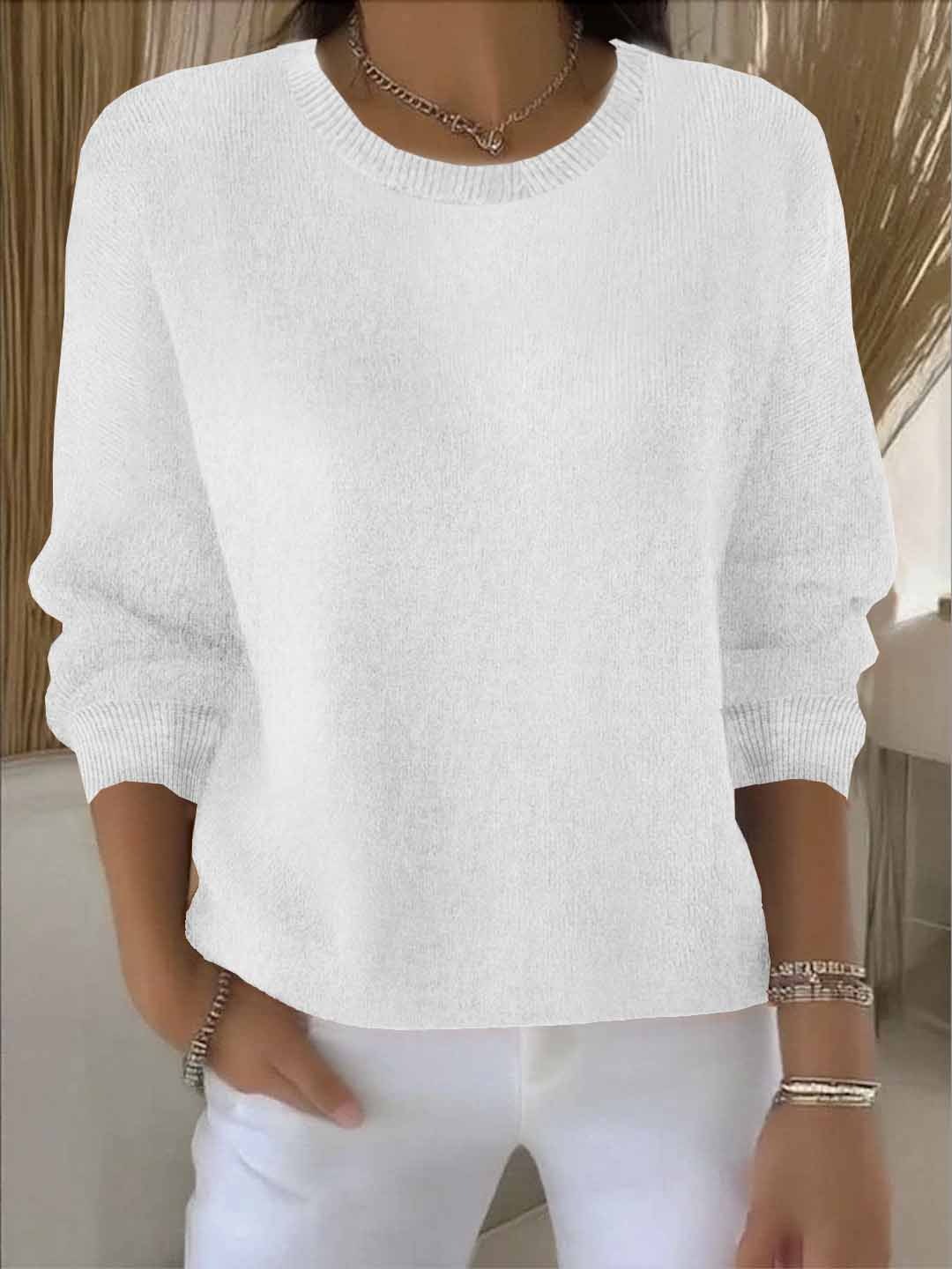 Relaxed Everyday Knit Sweater