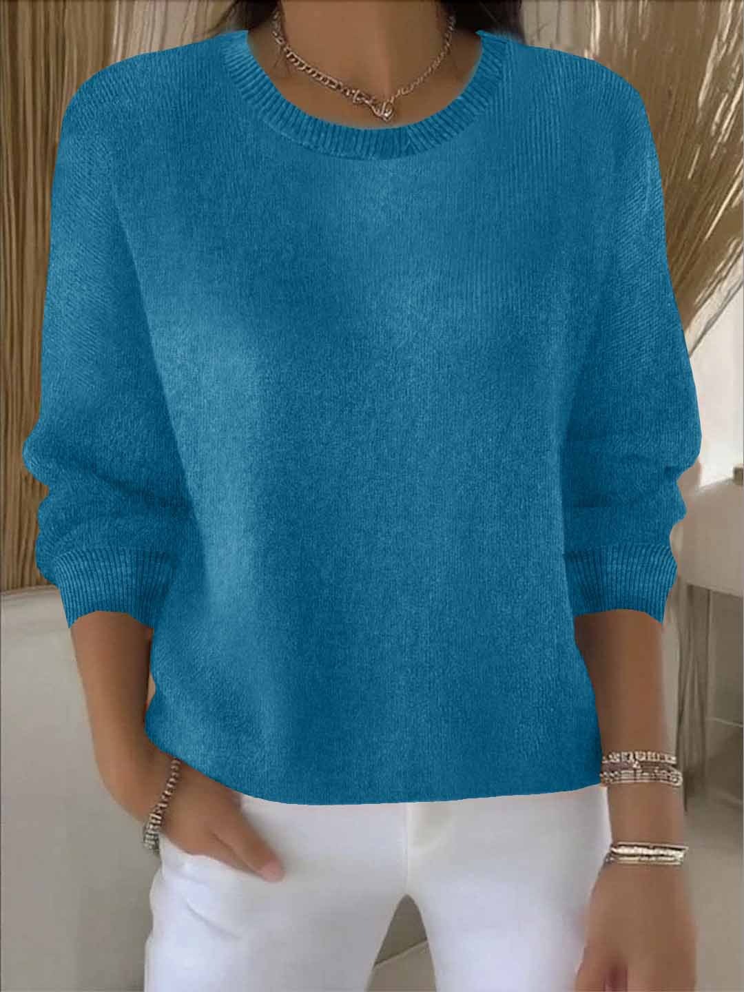 Relaxed Everyday Knit Sweater