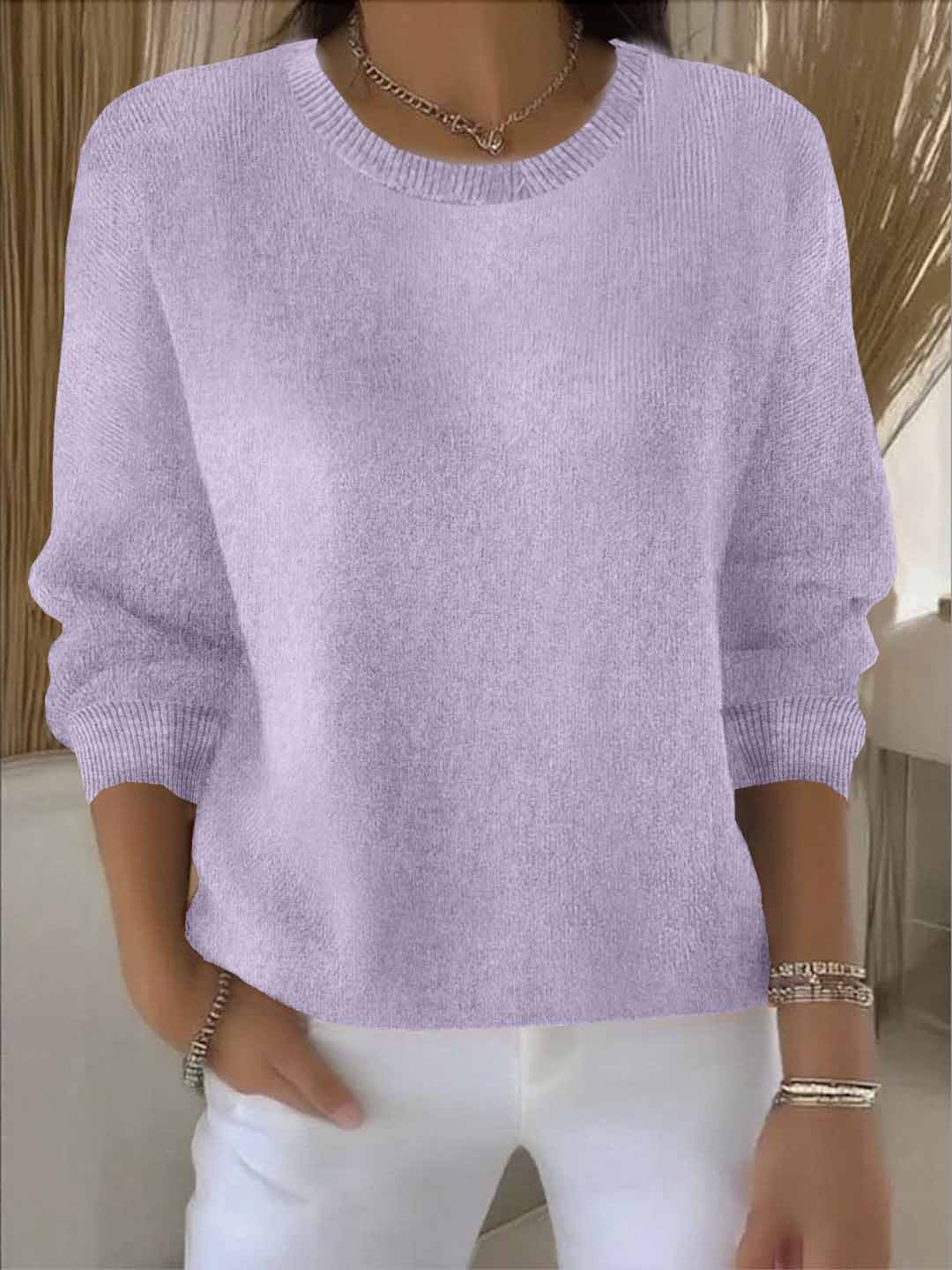 Relaxed Everyday Knit Sweater
