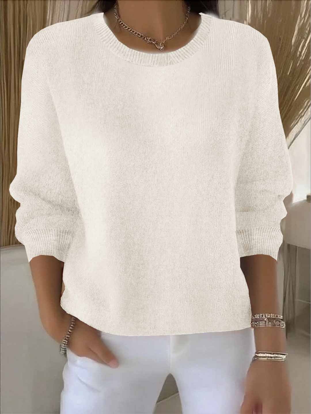 Relaxed Everyday Knit Sweater
