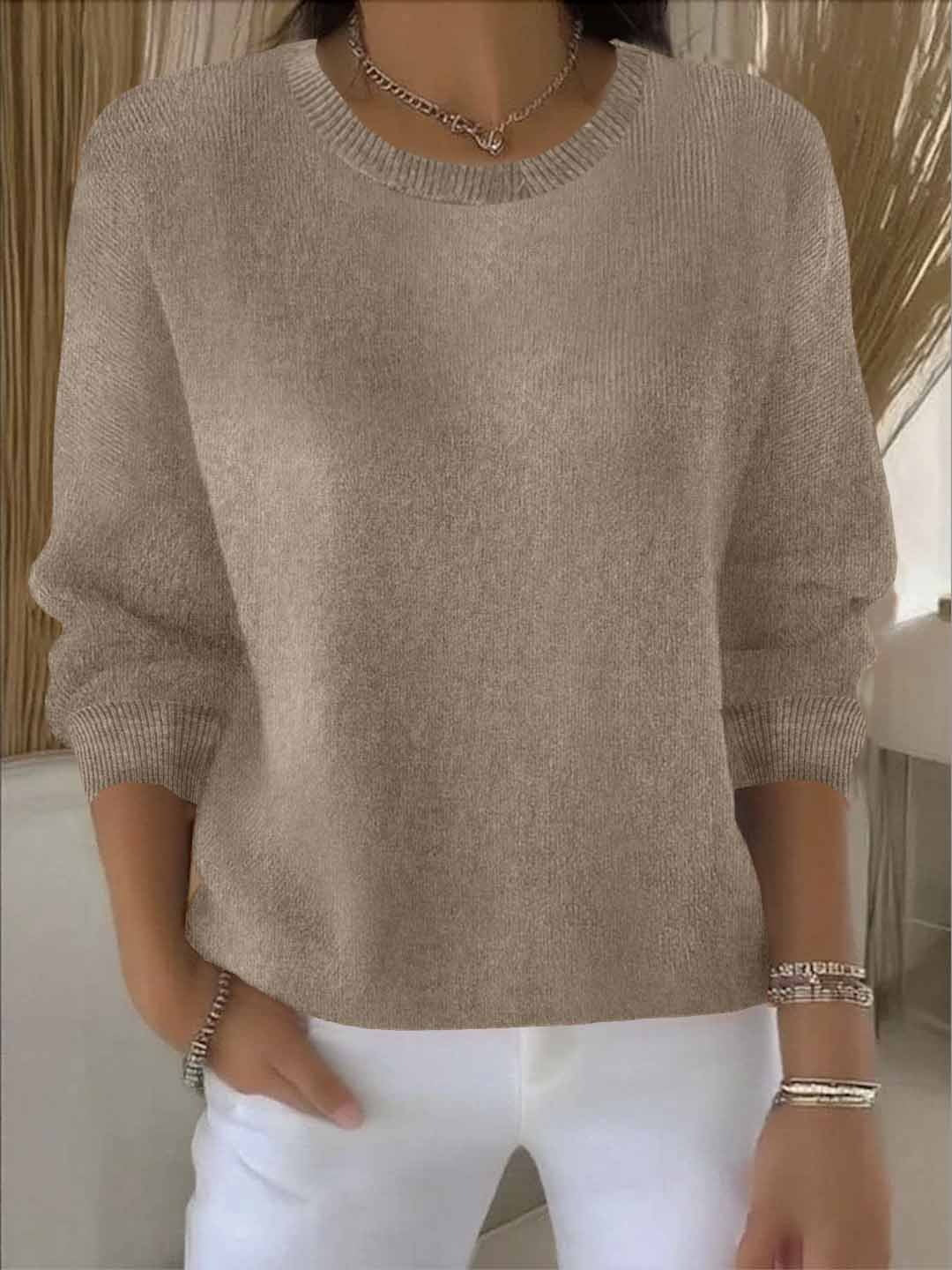 Relaxed Everyday Knit Sweater
