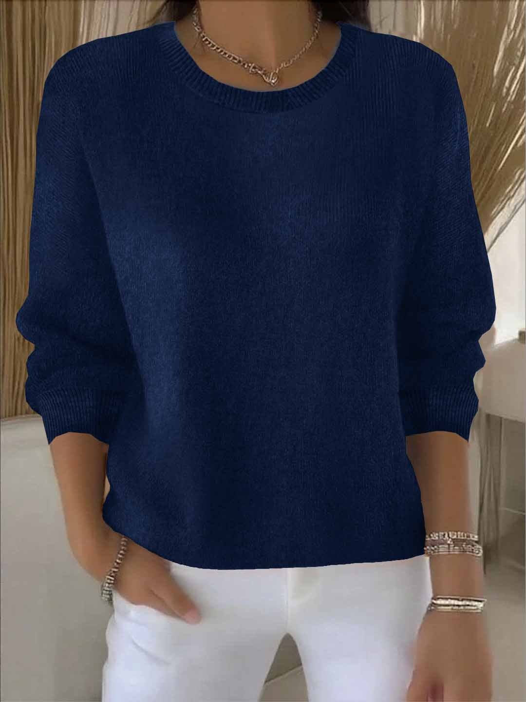 Relaxed Everyday Knit Sweater