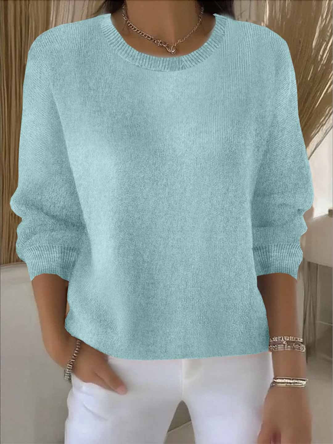 Relaxed Everyday Knit Sweater