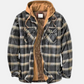 Rugged Hooded Plaid Jacket