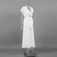 Xanthel - Elegant White Set, Belted Two-Piece
