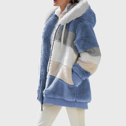 Multicolour Striped Puffer Jacket