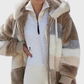 Multicolour Striped Puffer Jacket