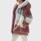 Multicolour Striped Puffer Jacket