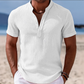 Summer Short Sleeve Button-Up Shirt