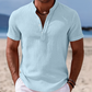 Summer Short Sleeve Button-Up Shirt