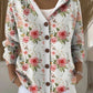 Button-Front Hooded Cardigan