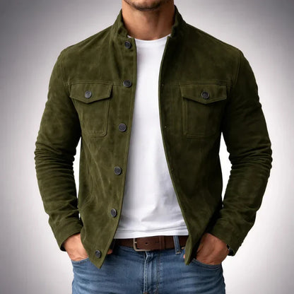 Classic Suede Pocket Jacket