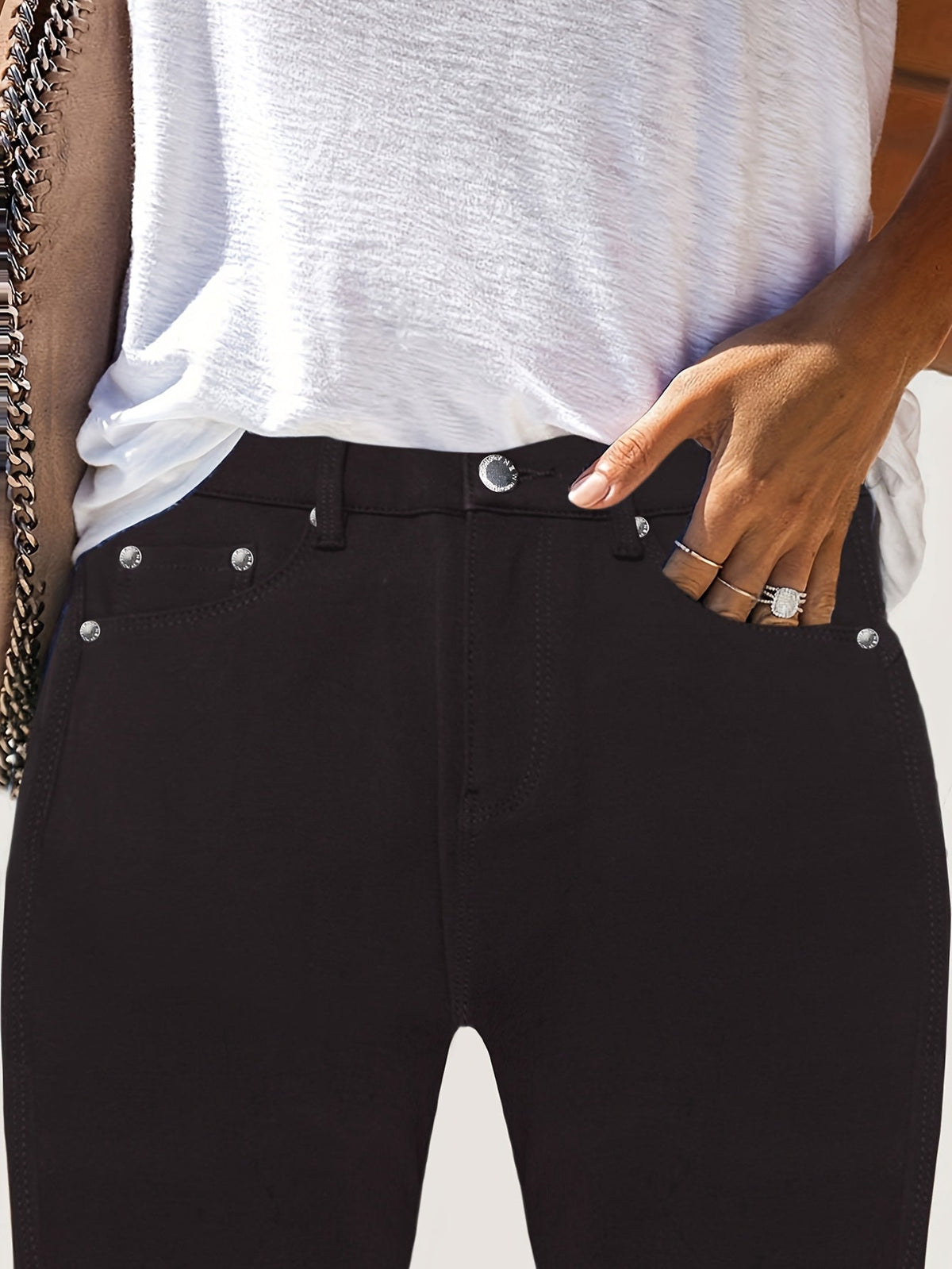 High-Waisted Skinny Jeans