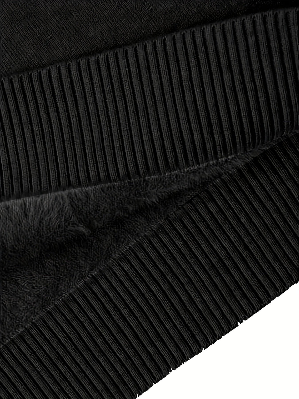 High-Neck Lined Sweater