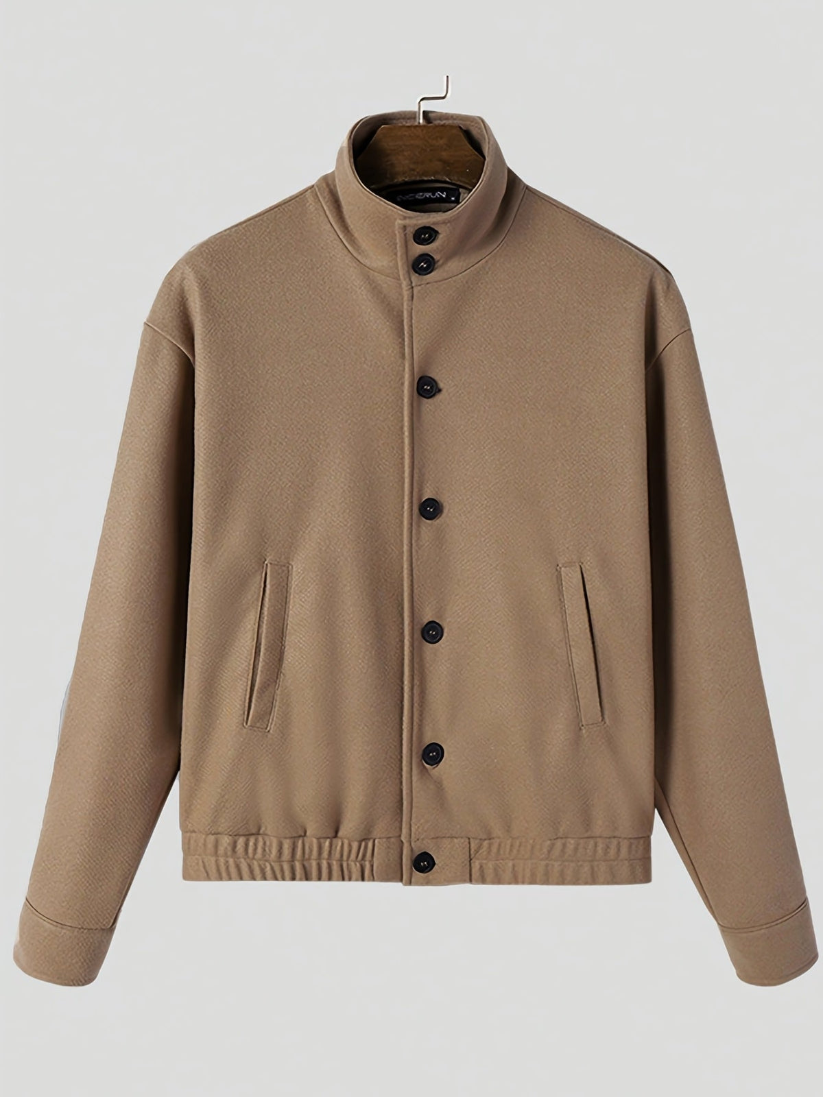 Button-Front Bomber Jacket