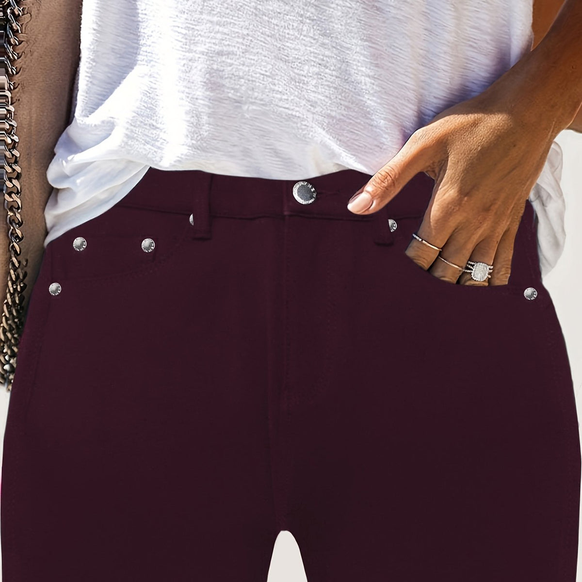 High-Waisted Skinny Jeans