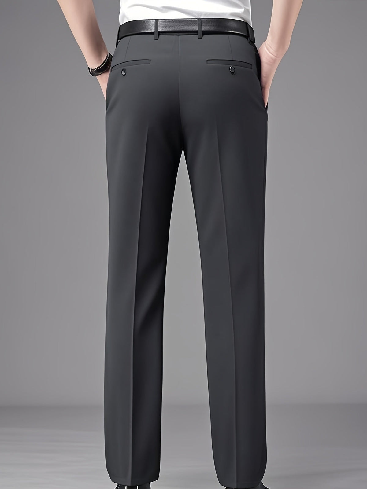 Tailored Straight-Leg Pants