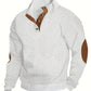 Stand Collar Button Henley Sweater