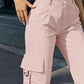 High-Waisted Wide-Leg Cargo Pants