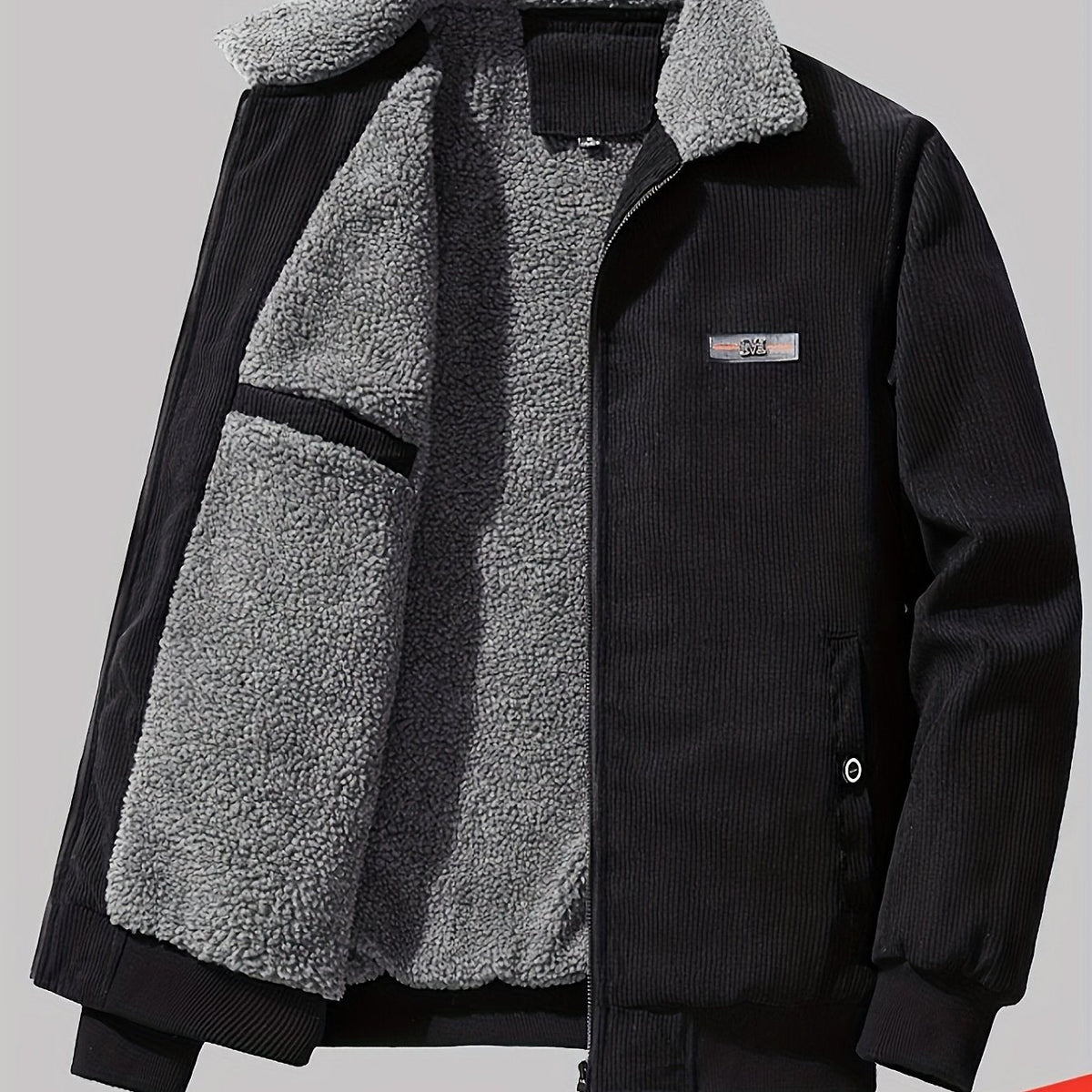 Padded Workwear Jacket with Plush Lining