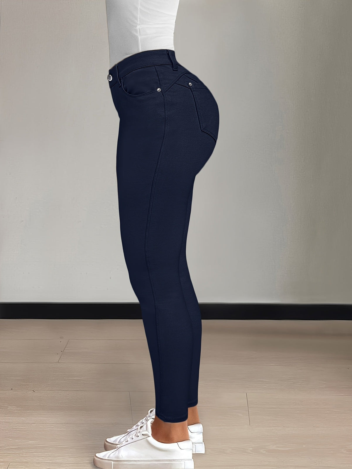 High-Waist Skinny Jeans