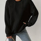 Textured Cable-Knit Crewneck Sweatshirt