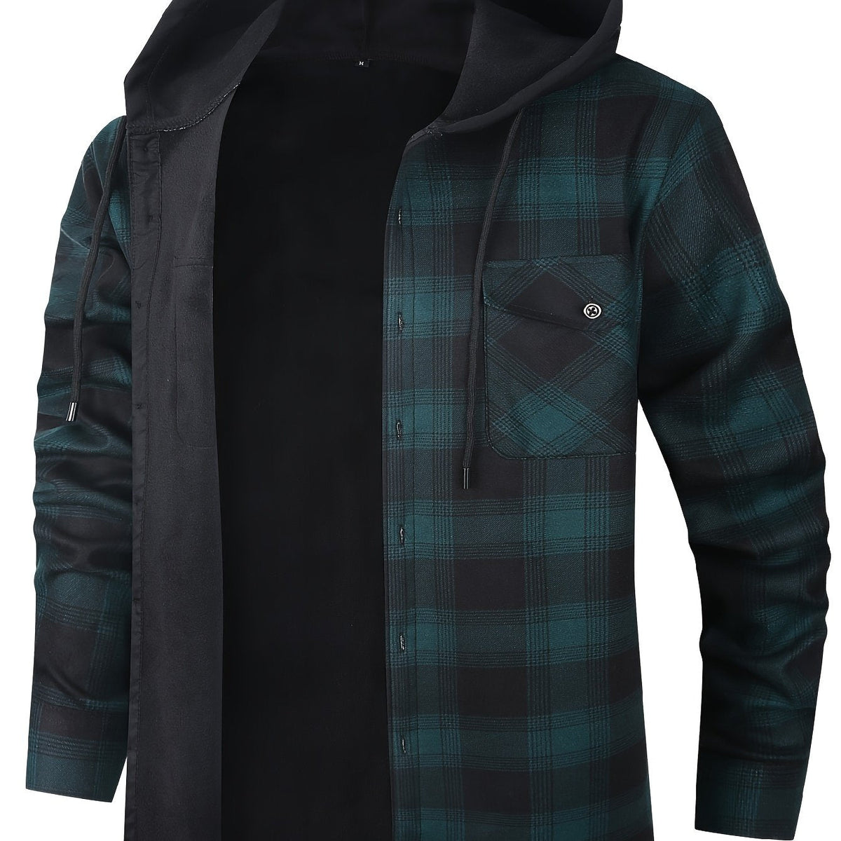 Hooded Check Shirt Jacket
