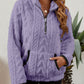 Half-Zip Textured Pullover