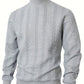 Textured High-Neck Sweatshirt