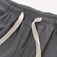 Relaxed Straight-Leg Ribbed Trousers