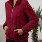 Half-Zip Textured Pullover