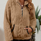 Half-Zip Textured Pullover