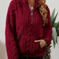 Half-Zip Textured Pullover