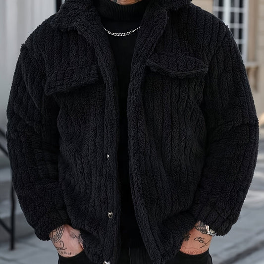 Textured Button-Up Jacket