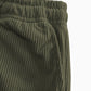 Relaxed Straight-Leg Ribbed Trousers