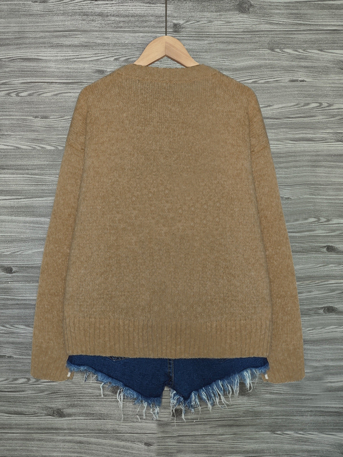 Cat-Print Knit Pullover