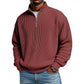 Ribbed Quarter-Zip Pullover