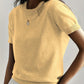Fine-Knit Short Sleeve Sweater