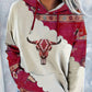 Western-Inspired Print Hoodie