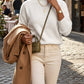 Mock Neck Relaxed Fit Sweater