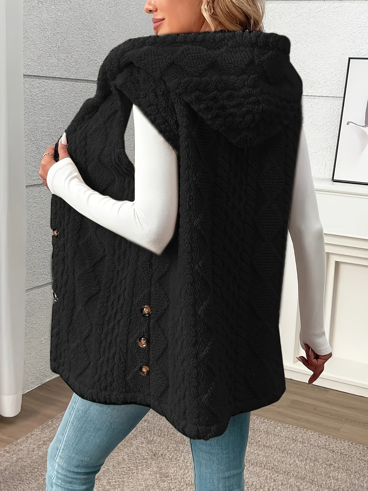 Hooded Sleeveless Vest