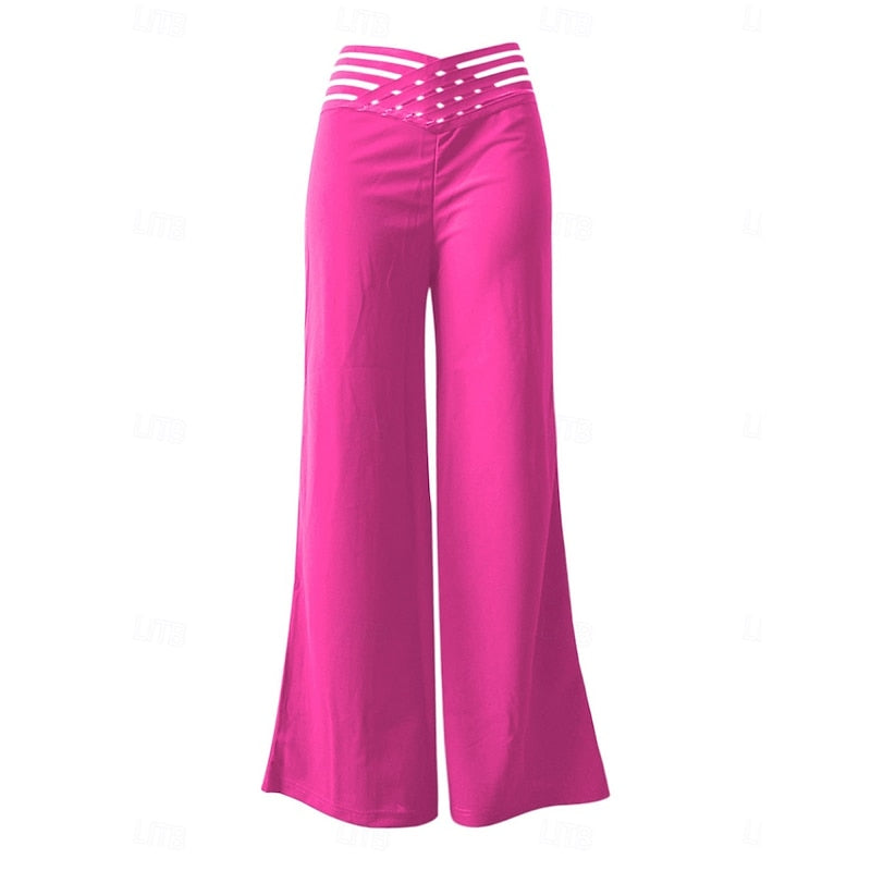 High-Waist Wide-Leg Trousers
