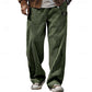 Relaxed Ribbed Wide-Leg Pants