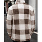 Checked Standing-Collar Jacket