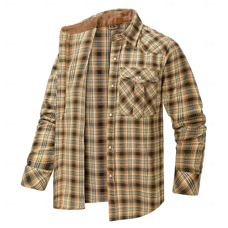 Rugged Plaid Overshirt