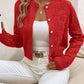 Textured Button-Front Cardigan