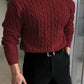 Cable Knit Crew Neck Sweater