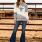 Western-Inspired Print Hoodie